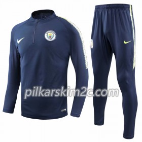 Manchester City Komplet Bluzy Treningowe Ciemno Niebieski 2018-2019